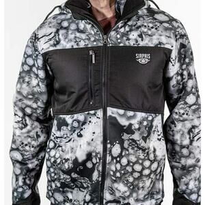 Pulse by Sirphis 3-in-1 Convertible Jacket Men's XXL Blizzard Print Waterproof